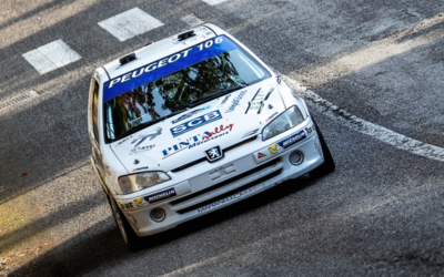 L’equipaggio Grani-Grossi porta in alto i colori della Scuderia Pintarally Motorsport al Circuito Rally San Marino